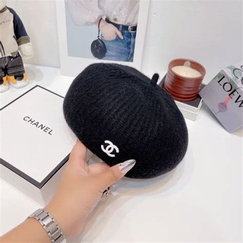 chanel berretto lana|Cappelli Chanel in Lana Blu taglia M International .